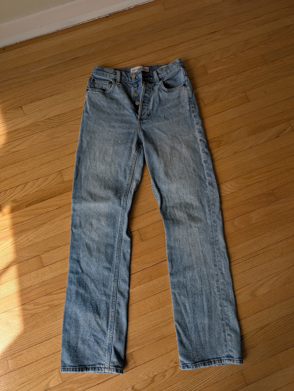 Aritzia Denim Forum The Arlo High Rise Straight Jeans 24 28L